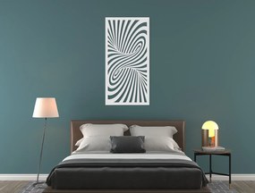 drevko Drevený obraz v abstraktnom štýle Kolotoč Rozmer obrazu: 44,5 x 22 cm, Farba dekorácie: Čierna