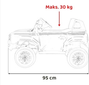 Elektrické autíčko Toyota Land Cruiser PRADO čierne