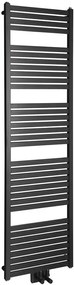 Aqualine Aqualine, TONDI vykurovacie teleso 450x1690 mm, stredové pripojenie, čierna mat, DT446T
