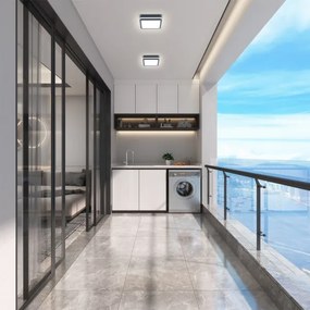 Brilagi - LED Vonkajšie svietidlo so senzorom BENE LED/18W/230V 22x22 cm IP54