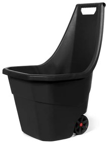 Záhradný vozík, 55 l, čierna