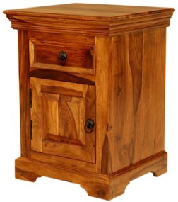 furniture-nabytek.cz - Rustikálny nočný stolík 45x60x40 z indického masívu palisander