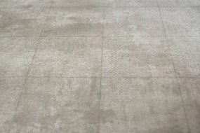 PVC podlaha Olympic Monas 1 štvorce, tmavosivá