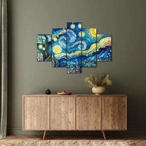 Obraz – Mozaika hviezdnej noci (150x105 cm)