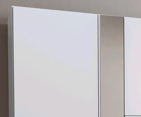 Šatníková skriňa Vanea, 270 cm, biela