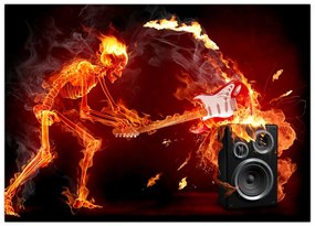 Obraz - Hudba v plameňoch (70x50 cm)