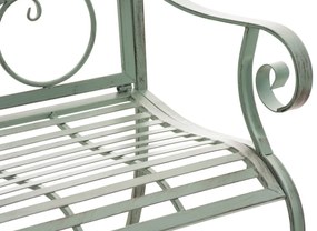 Kovová stolička Punjab s područkami (SET 2 ks) - Zelená antik