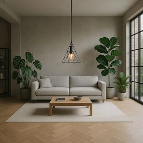 Toolight - Stropné svietidlo 1xE27 LH2058, čierna, OSW-00463