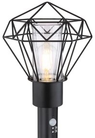 Globo 31357S - Vonkajšia lampa so senzorom HORACE 1xE27/15W/230V IP44