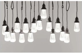 LED Vonkajšia dekoračná reťaz 16xLED 8,6m IP44 studená biela