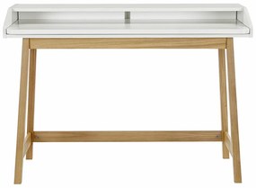 Pracovný stôl s bielou doskou Woodman St. James