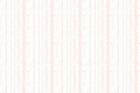 Samolepiaca tapeta ružové brezové stromy - 75x1000 cm