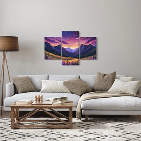 Obraz - Fialová krajina (90x60 cm)