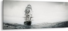 Obraz - Loď plávajúca po oceáne (120x50 cm)