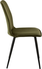 Zelená zamatová jedálenská stolička Chair Claire Green - 46*44*86cm