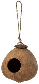 Závesná vtáčia búdka kokosový orech - 14*14*27 cm