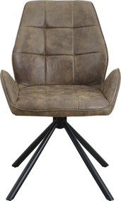 Jedálenská stolička Orinoco, olivovo zelená látka