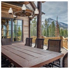 Brilagi - Luster na reťazi ROATA 5xE14/40W/230V buk/orech