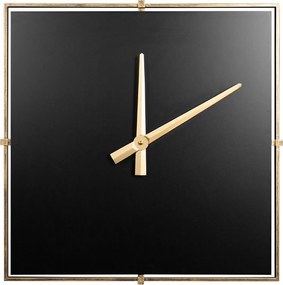 Dekoračné kovové nástenné hodiny v modernom štvorcovom štýle