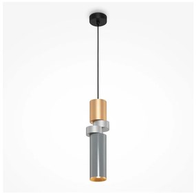 Maytoni MOD303PL-01CFL3 - Luster na lanku PALETTE 1xGU10/40W/230V zlatá/šedá