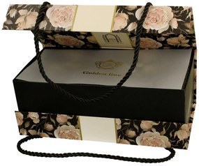 Porcelánový hrnček na nohe Royal English Roses Black 320 ml sada 2ks