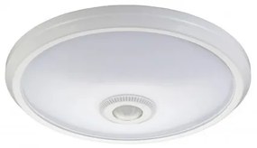 FULGUR Nástenné / stropné LED osvetlenie s čidlom DARINA, 12W, denná biela, 29cm, okrúhle