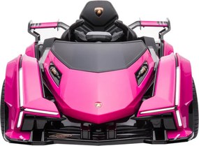 LEAN CARS Elektrické autíčko Lamborghini GT HL528 LED svetlá MP3 ružové