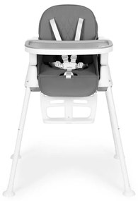 Detská stolička na kŕmenie 3v1 skladacia Ecotoys Gray