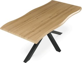 Jedálenský stôl HT-F4618 divoký dub / čierny