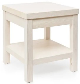 Stolička s poličkou Naturel Country 40x46x40 cm biela COUNTRYST40BI, 1 ks