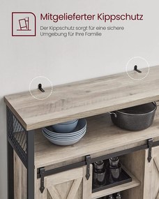 Kuchynská skrinka 33 x 100 x 80 cm SONGMICS LSC092B02