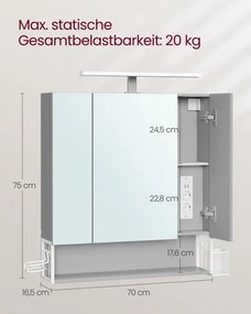 Zrkadlová skrinka BBK126G01