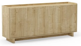 Komoda v dekore duba v prírodnej farbe 180x80x40 cm Daira – Marckeric