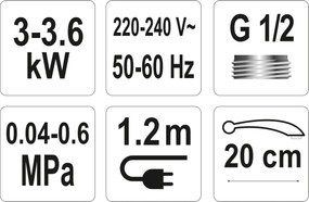 Fala Batéria drezová s elektrickým ohřívačem vody (20cm) TO-75930