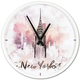 Nástenné hodiny Vintage New York 30 cm