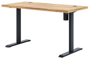Elektrický výškovo nastaviteľný pc stôl Sonic (dub craft + čierna). Akcia -21%. Vlastná spoľahlivá doprava až k Vám domov. 1054960