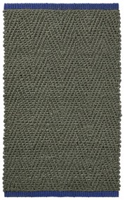 Tmavozelený jutový koberec 50x80 cm Notes – Mette Ditmer Denmark