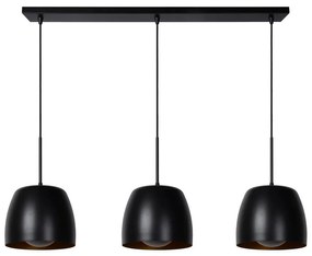 Lucide 30488/03/30 - Luster na lanku NOLAN 3xE27/40W/230V čierna