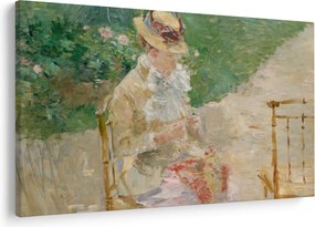 Obraz - Berthe Morisot, Young Woman Knitting, reprodukcia (90x60 cm)