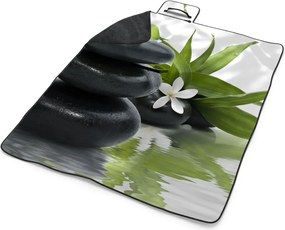 Sablio Plážová deka Kvet s kameňmi: 200x140 cm