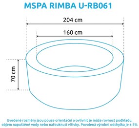 Mspa | Vírivý bazén MSPA Rimba U-RB061 | 11400252