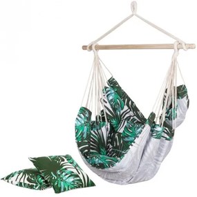 Hojdacie závesné kreslo SPRINGOS HM049 - zelené