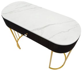 Konzolový stolík v čierno-zlatej farbe 43x100 cm Montpellier – Mauro Ferretti