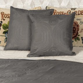 4Home Prehoz na posteľ Doubleface taupe/béžová, 220 x 240 cm, 2x 40 x 40 cm