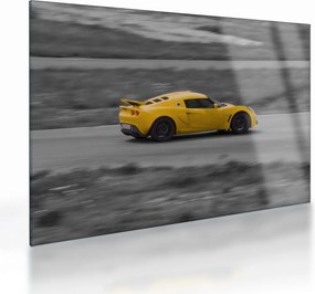 Sklenený obraz - Rýchle auto (70x50 cm)