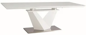 Jedálenský stôl Alaras III 160 x 90 cm, biela