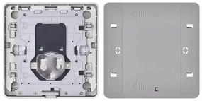 Vypínač 4-tlačidlový GoSmart 1xCR2430 Tuya čierna