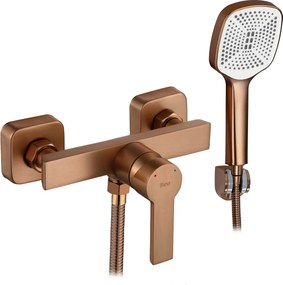 Rea Argus, sprchová batéria s ručnou bodovou sprchovou súpravou, medená matná, REA-B7438