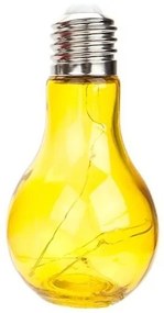 Gardera Glowworm Dekoratívna žiarovka veľká, 18 x 8 x 8 cm, Žltá