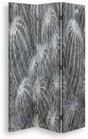 Gario Paraván Kaktusový abstrakt Rozmery: 110 x 170 cm, Prevedenie: Otočný paraván 360°